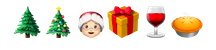 Happy Christmas Emojis