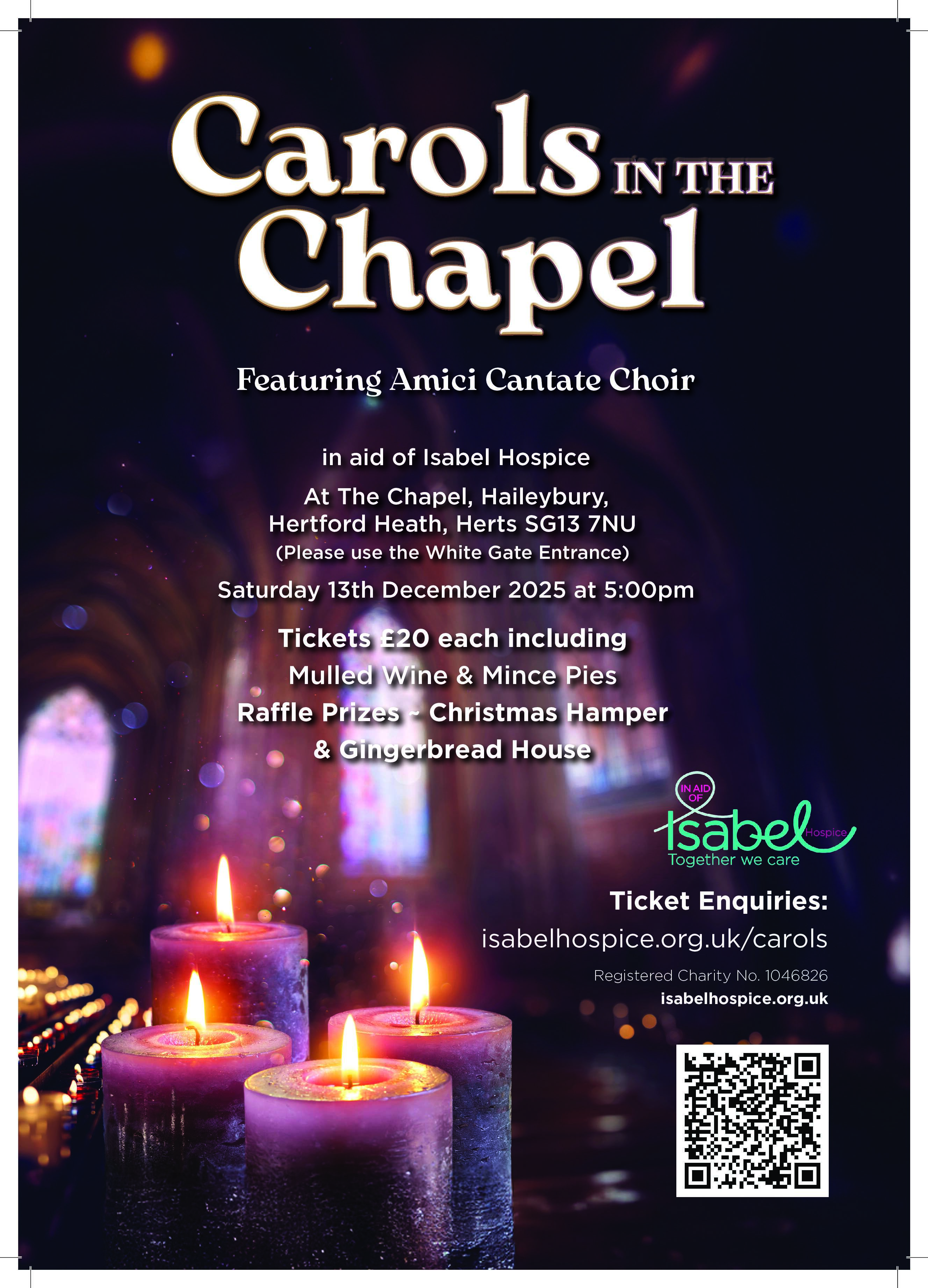 Carols in the Chapel in aid of Isabel Hospice 